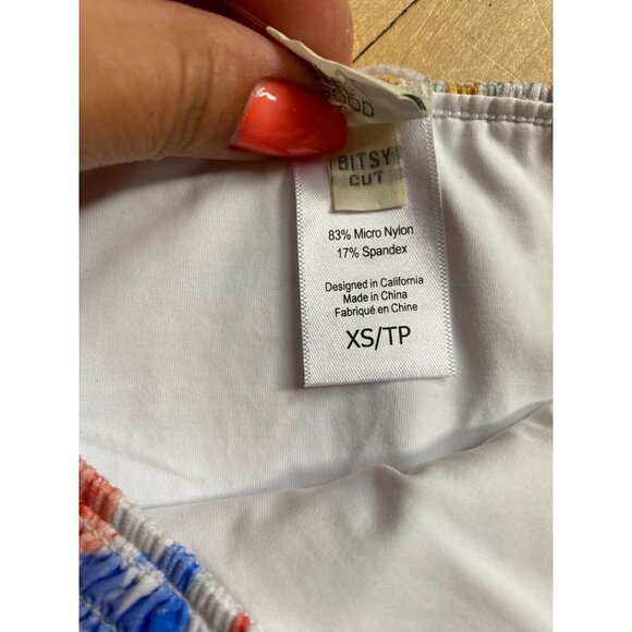 L*SPACE "barlette" Bitsy flowers bikini bottom womens sz Xsmall BNWOT - Picture 4 of 5